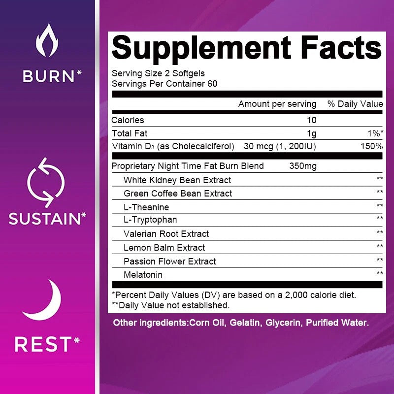 Night Time Fat Burner Pills
