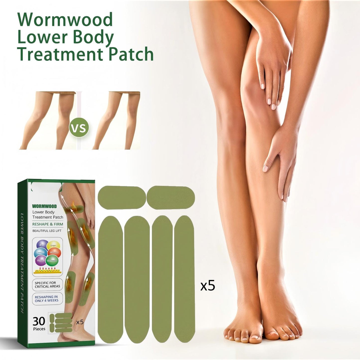 36 patches/box Herbal legs Patches