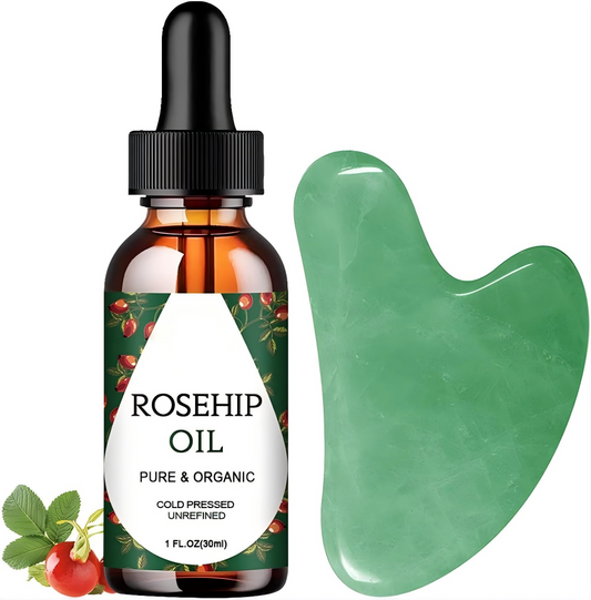 Massage Tools & Rosehip Oil in One Set