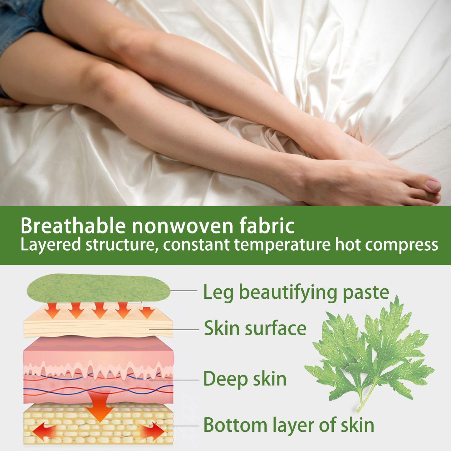 36 patches/box Herbal legs Patches