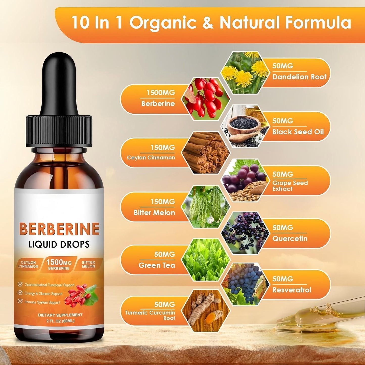 (2 Pack) Berberine Supplement