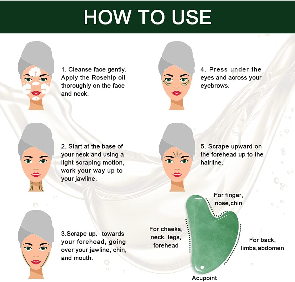 Massage Tools & Rosehip Oil in One Set