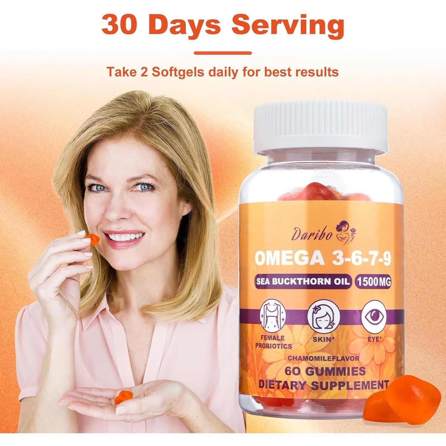 Omega 3 6 7 9 Gummies for Women