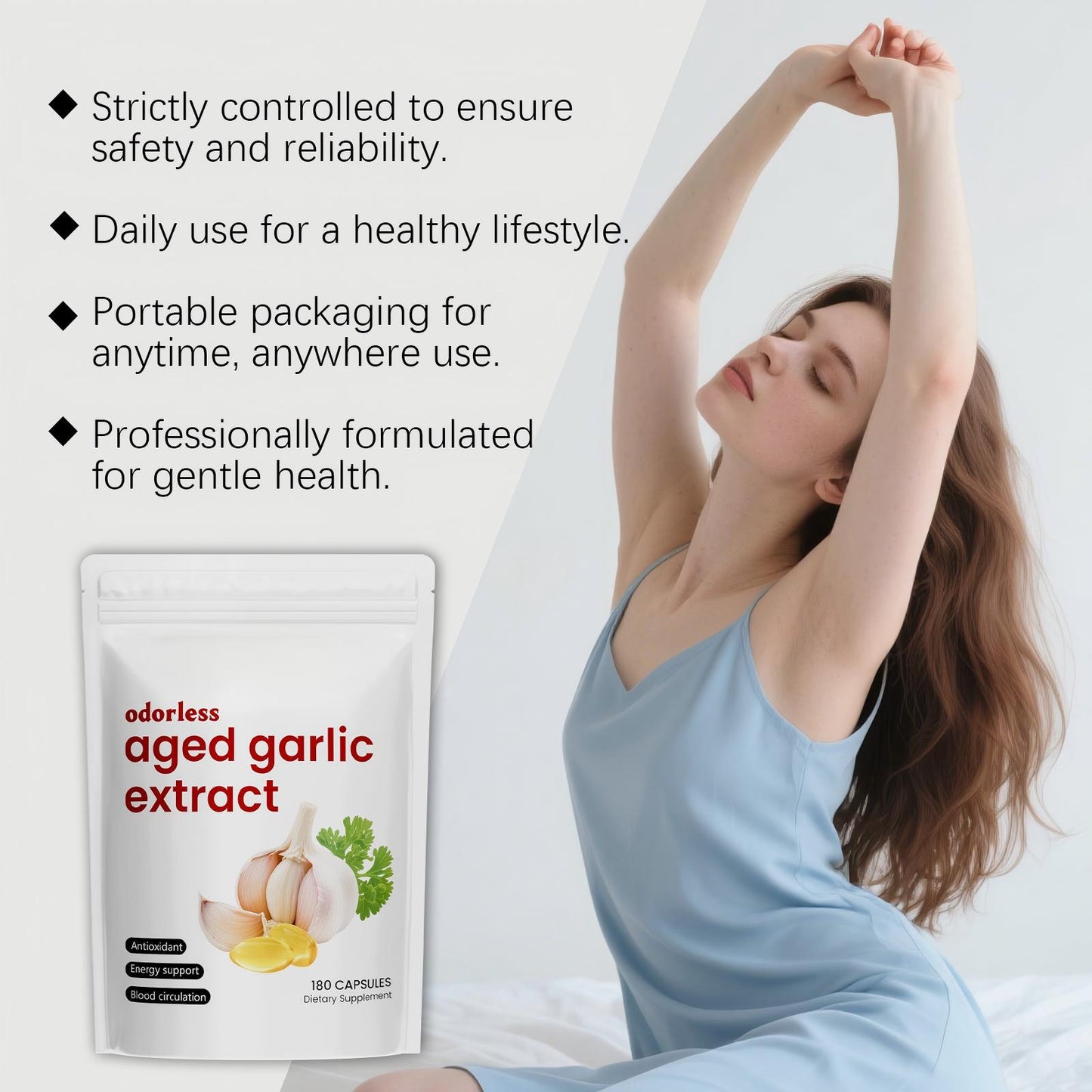 Aged Garlic Extract,Odorless 7500mg