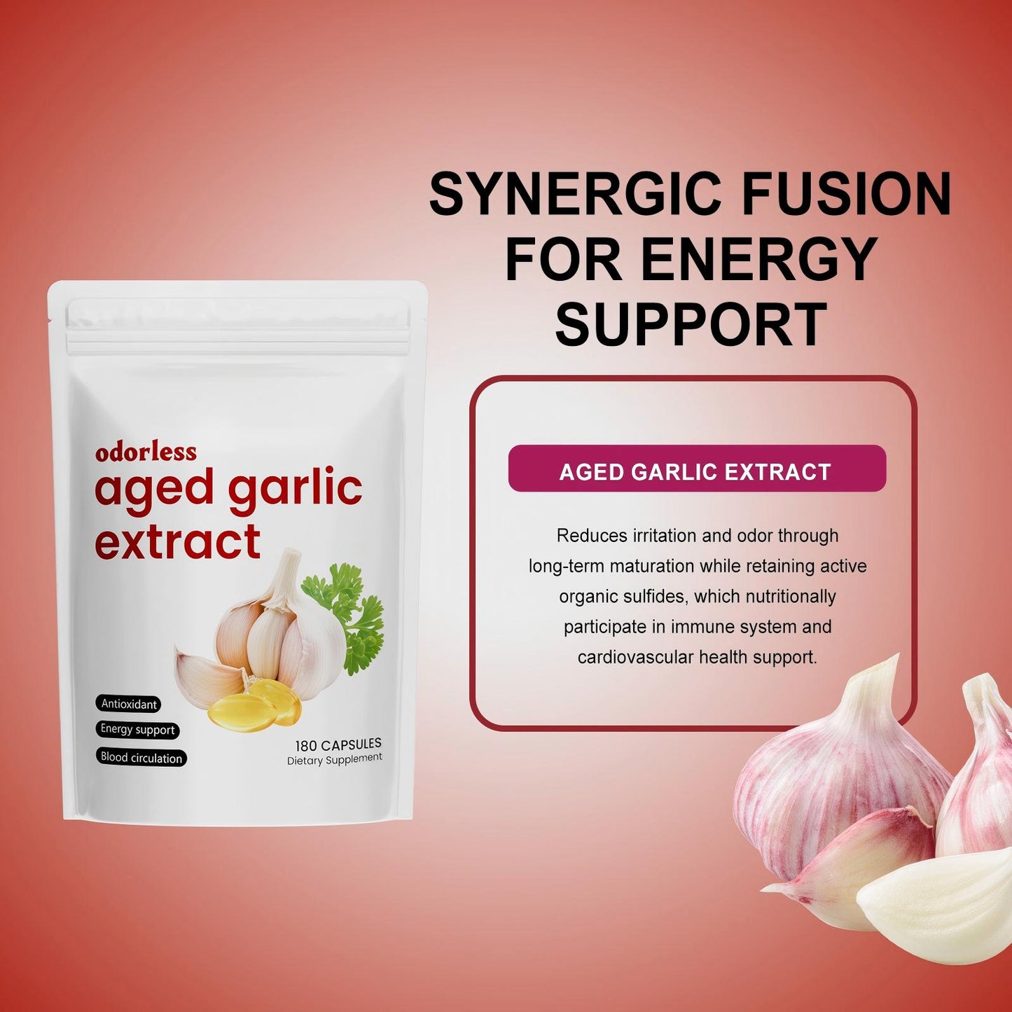 Aged Garlic Extract,Odorless 7500mg