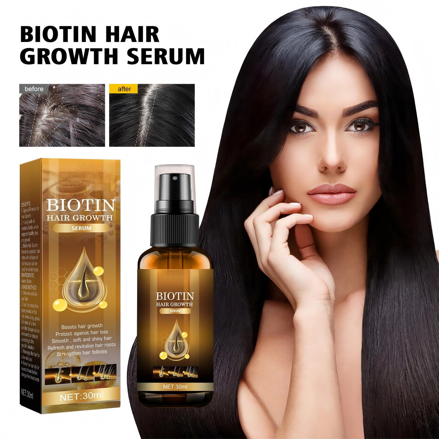 Biotin Hair Growth Serum Spray