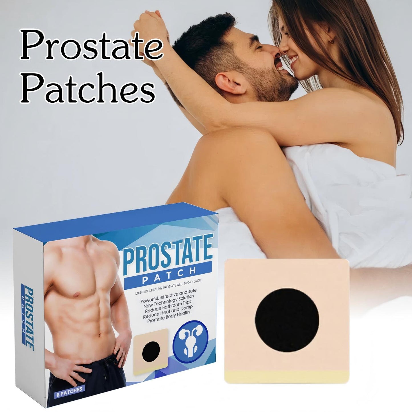 Male body care patch