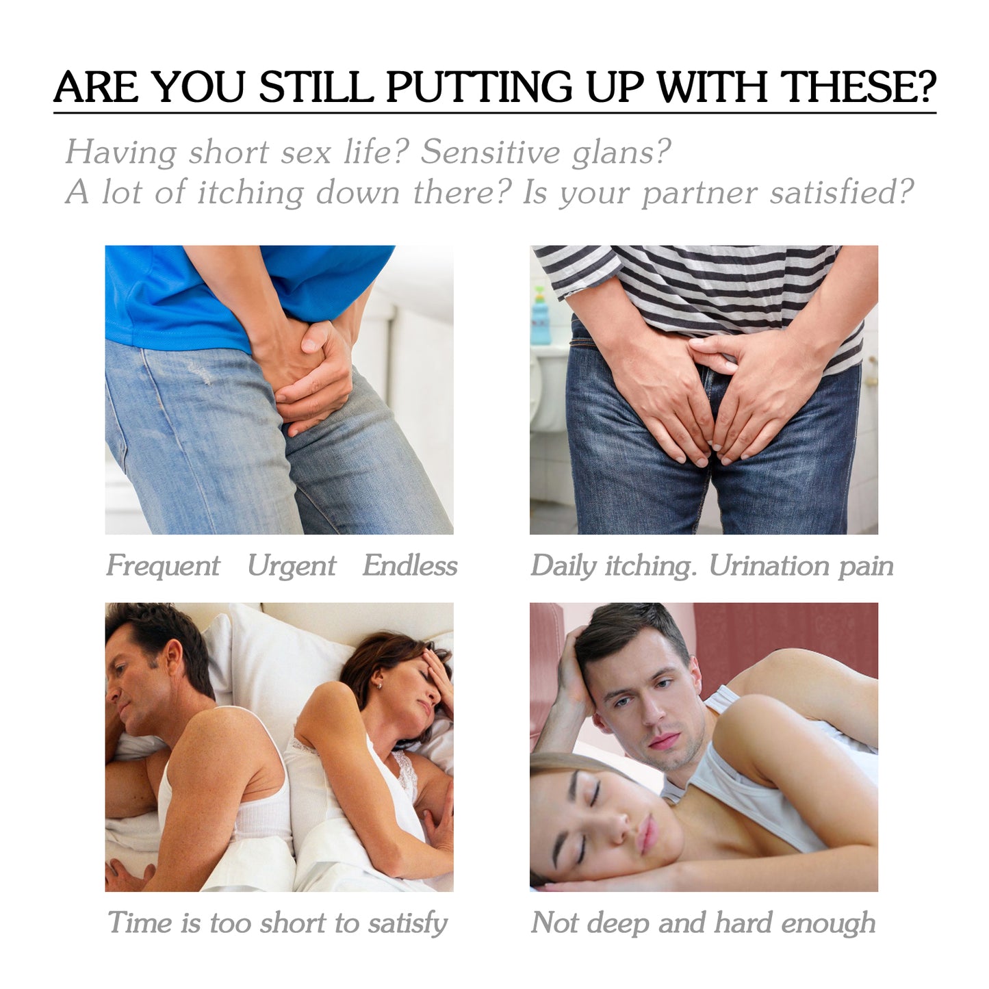 Male body care patch