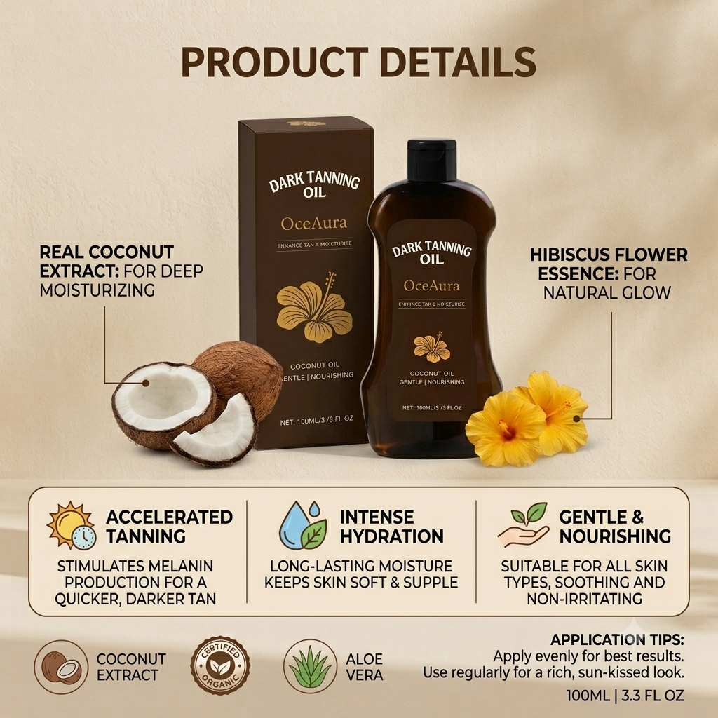 OceAura Dark Tanning Oil