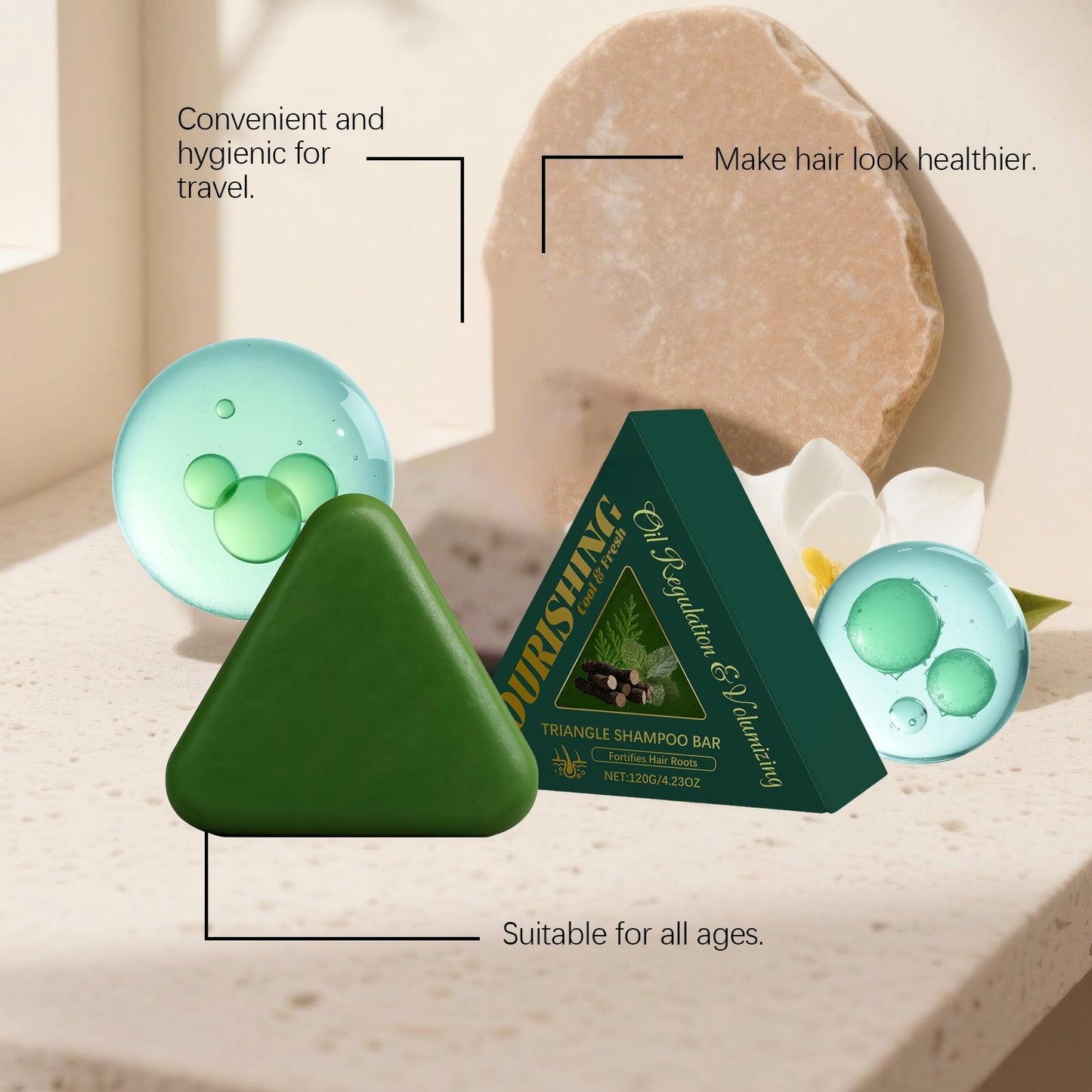 Triangle Shampoo Bar