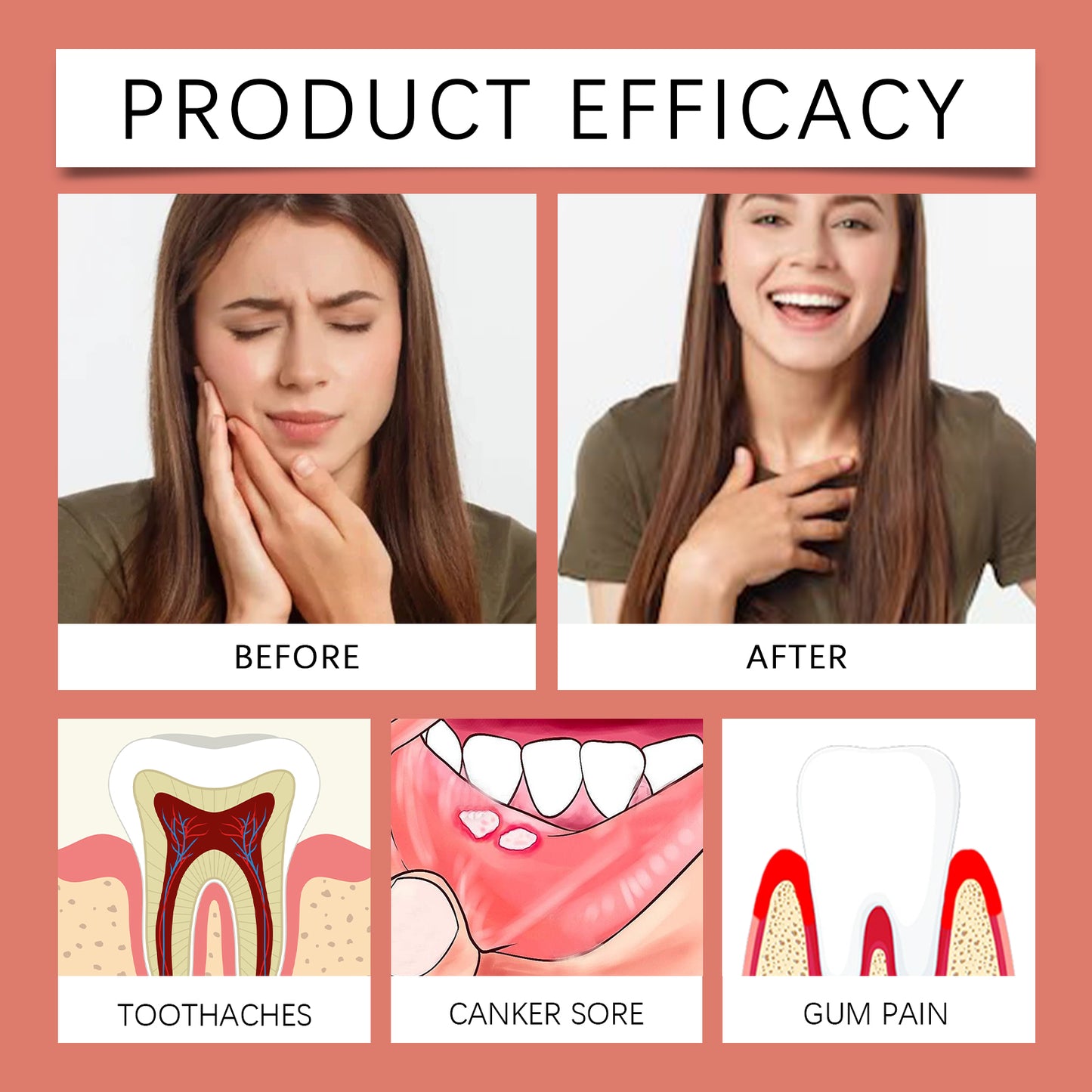 Tooth Pain Relief for Adults Spray