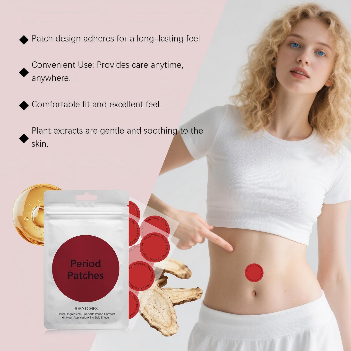 Abdominal skin care patch