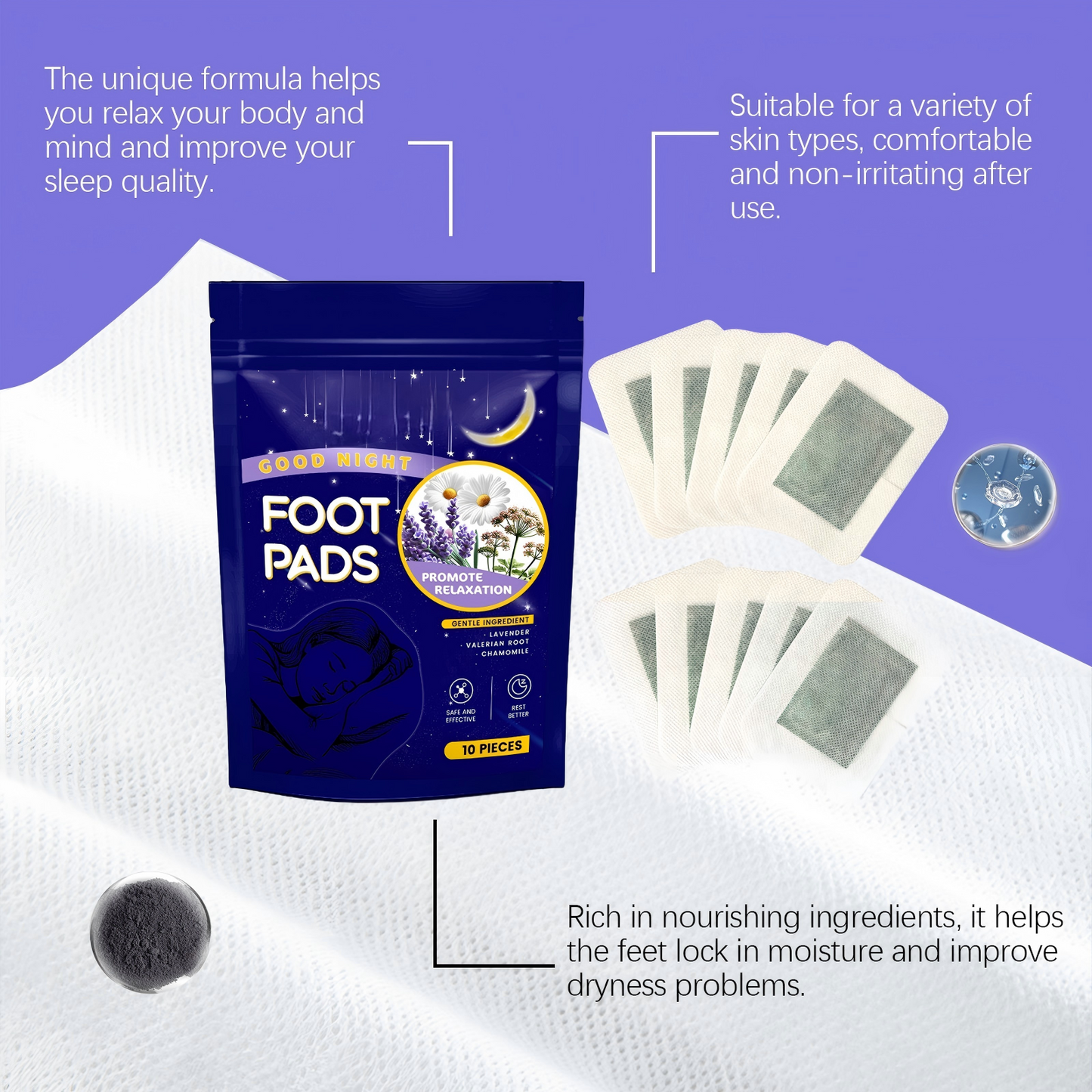 Sleep care foot patch